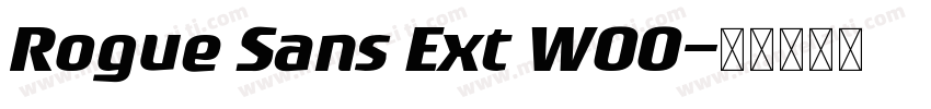 Rogue Sans Ext W00字体转换